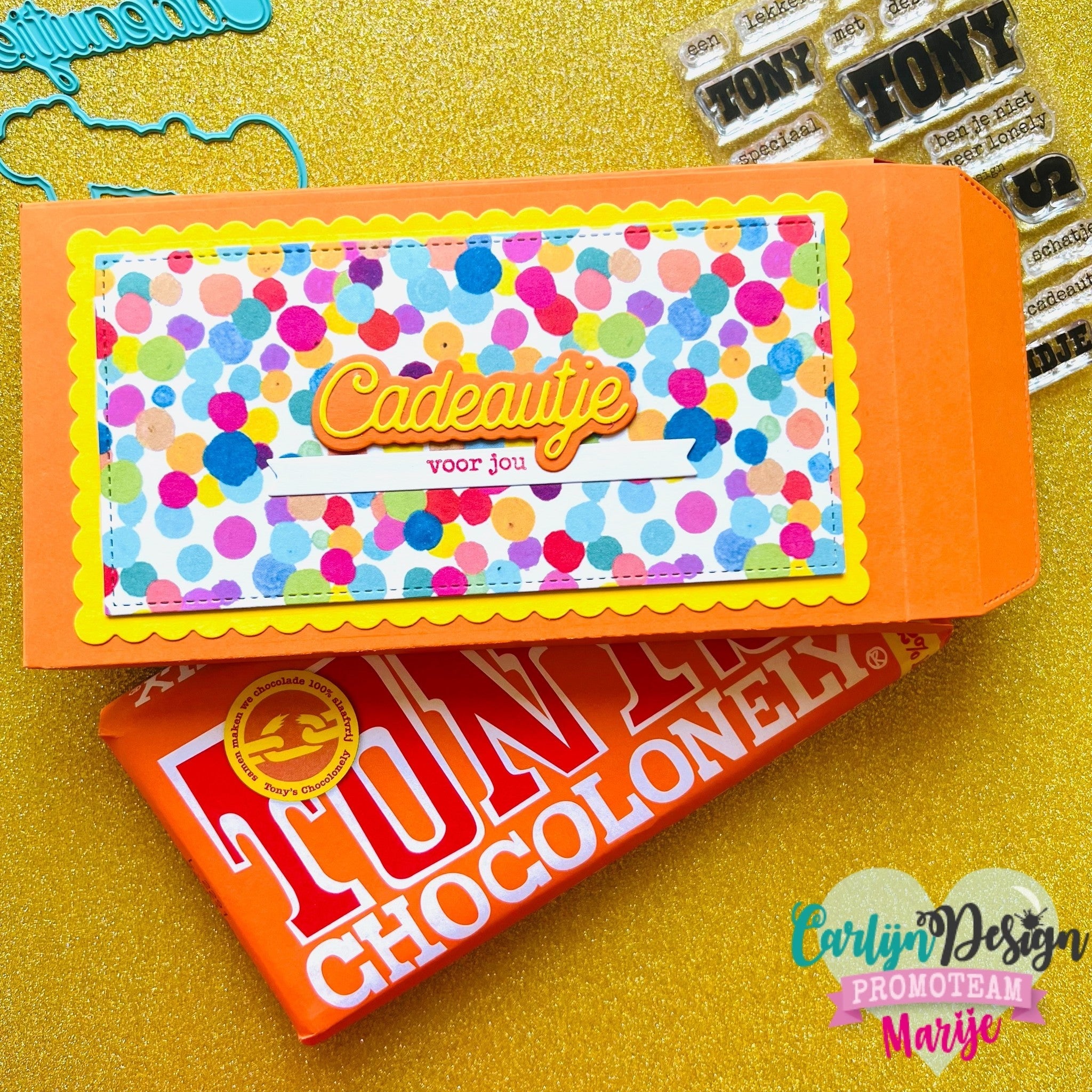 CarlijnDesign Tony reep CDSN-0202 dies eske 16cm sjokolade