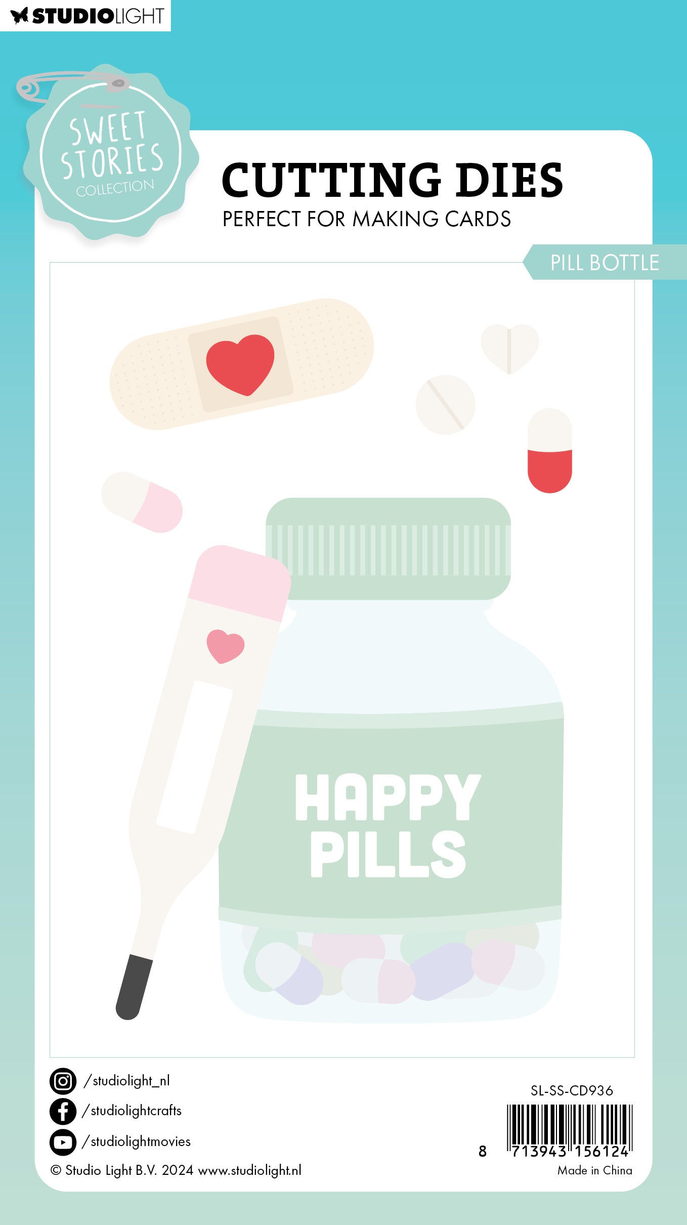 Studio Light Sweet Stories Pill Bottle dies medisinflaske