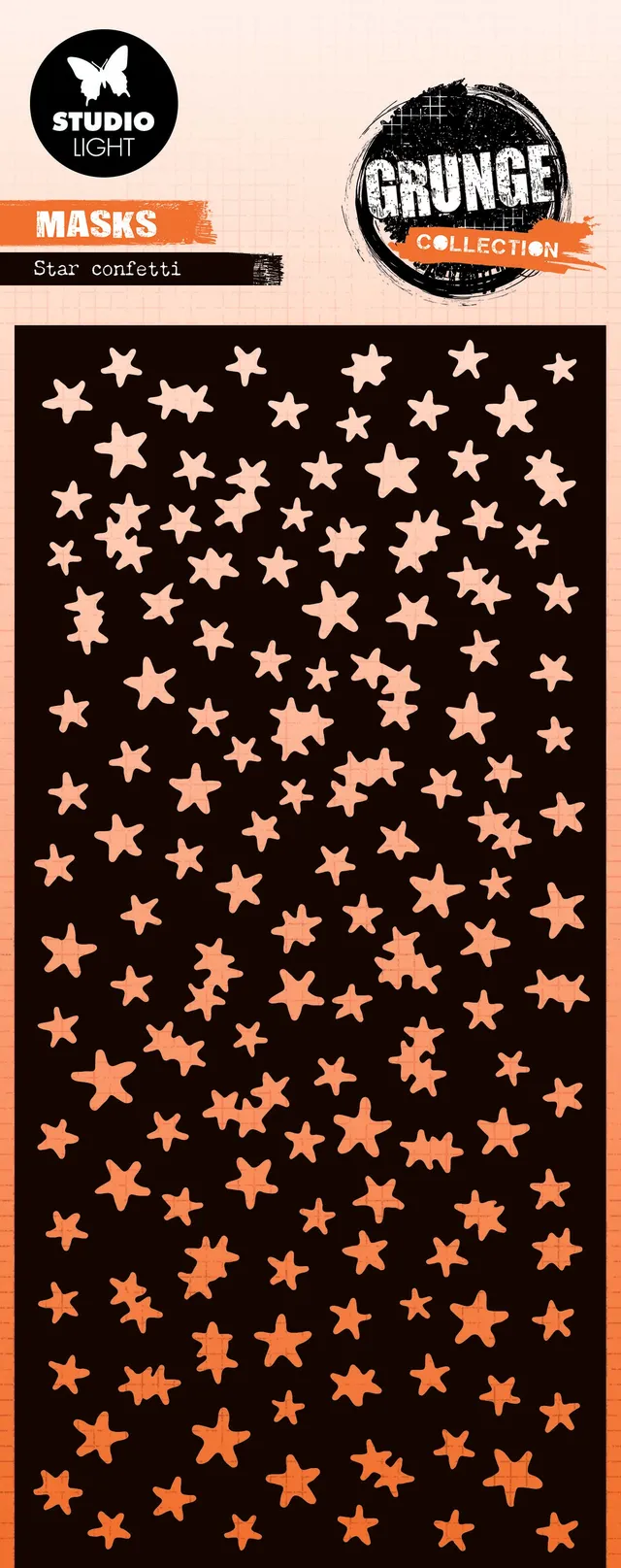 Studio Light Grunge stjernesjablong Star confetti