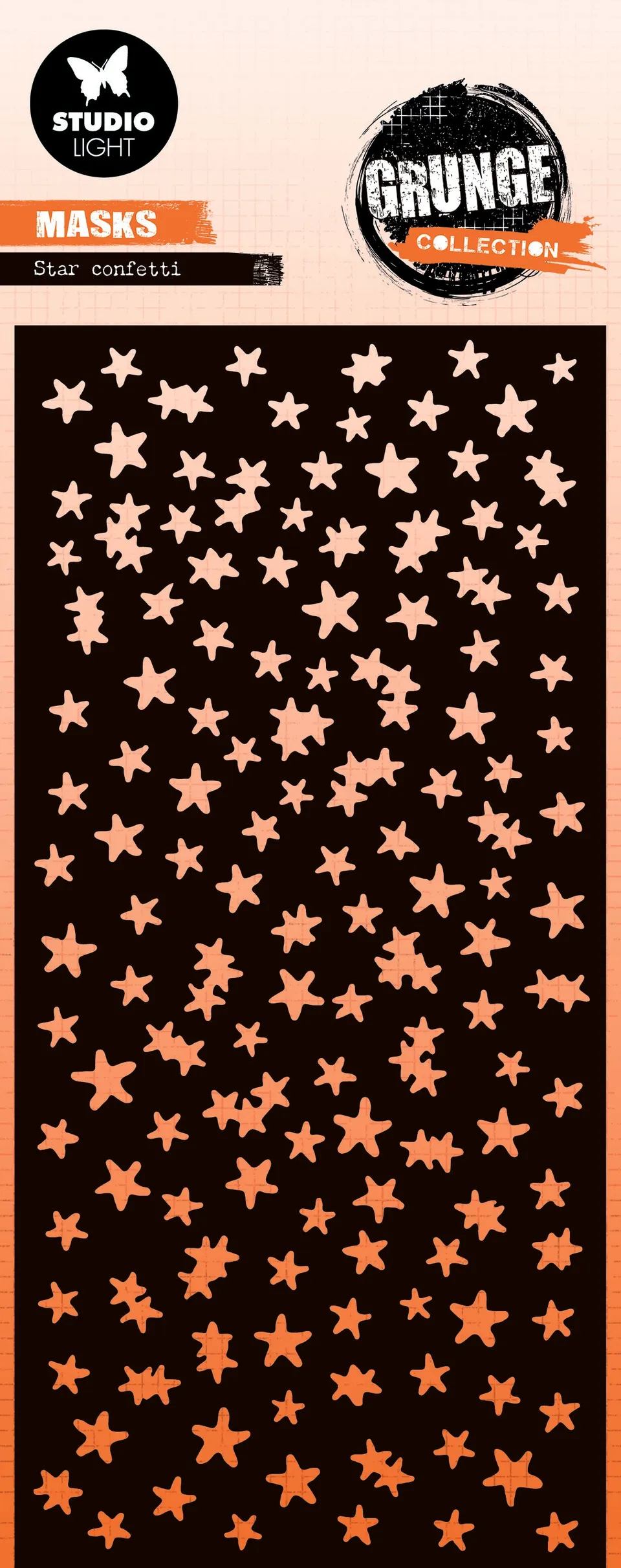 Studio Light Grunge stjernesjablong Star confetti
