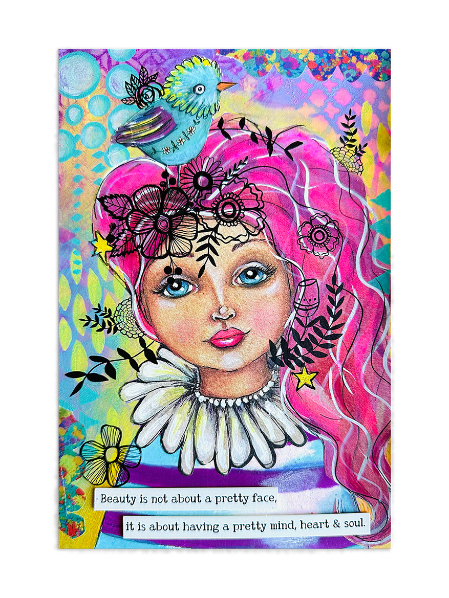 Studio Light Art By Marlene Whymsical World collagepapir A5 40 ark