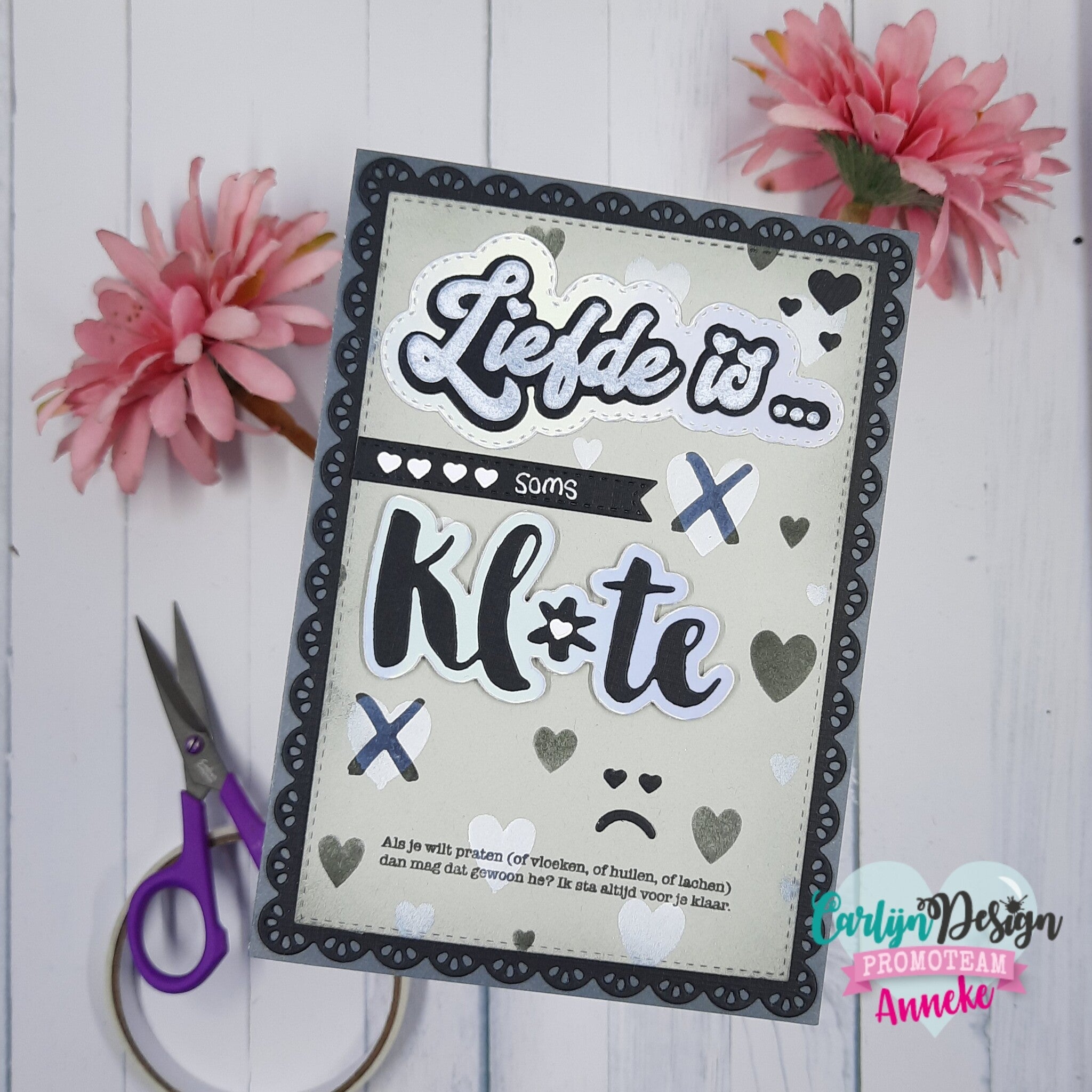 CarlijnDesign Klote CDST-0114 stempel A7 trøst sykdom