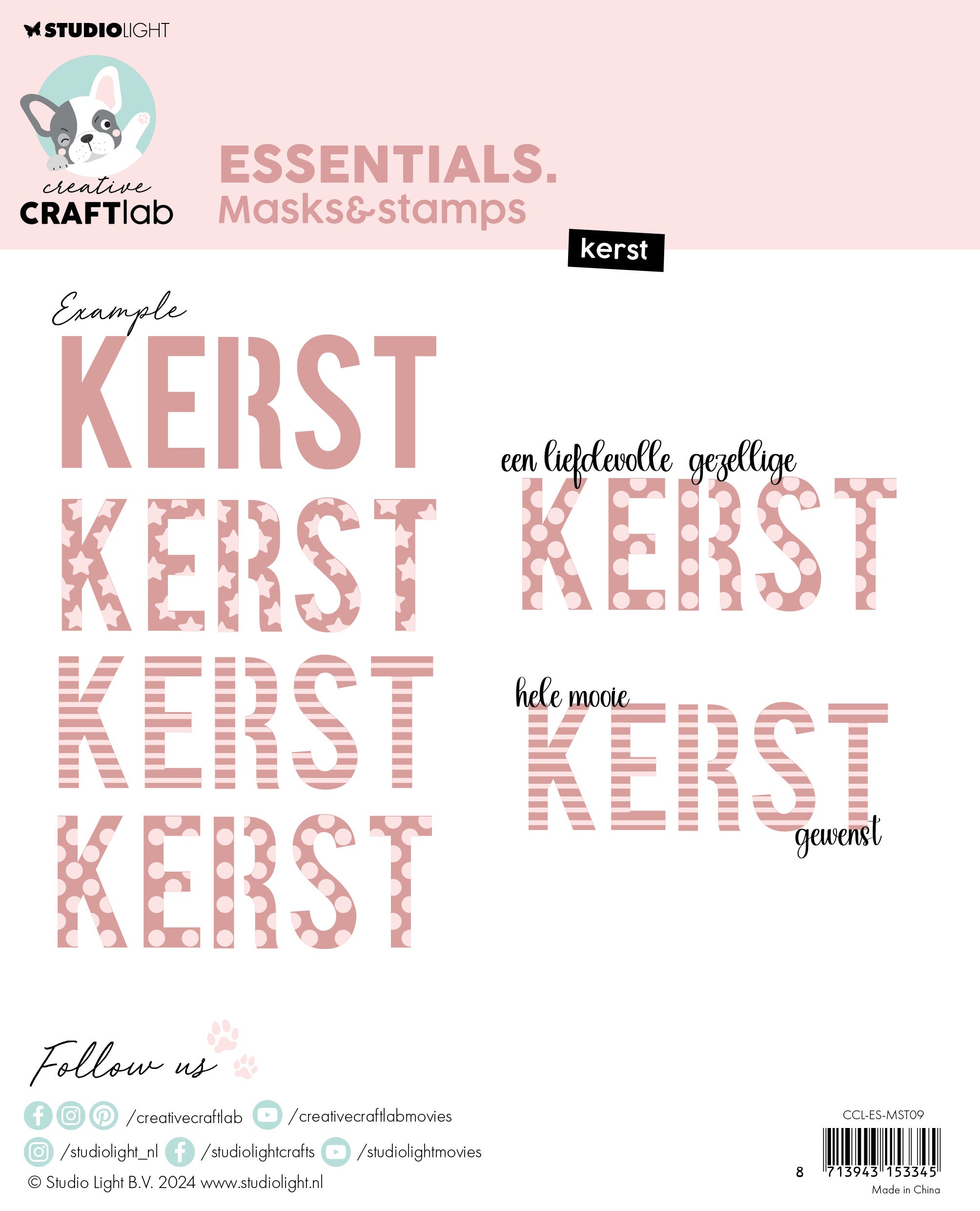 Creative Craftlab Essentials maske stempler jul