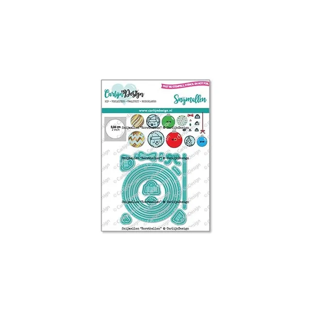 CarlijnDesign CDSN-0180 Kerstballen dies julekuler