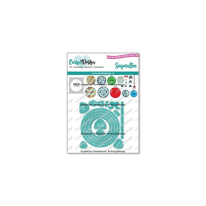 CarlijnDesign CDSN-0180 Kerstballen dies julekuler