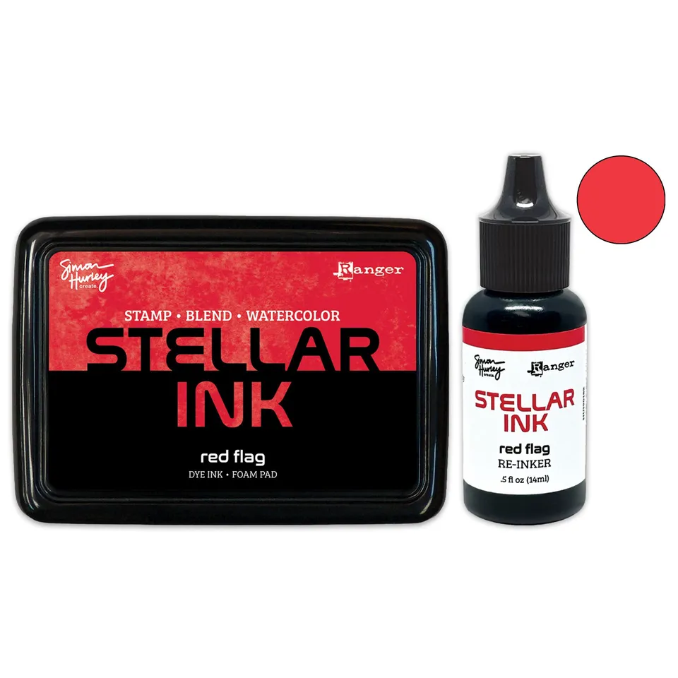 Simon Hurley create Stellar stempelpute Red Flag med refill