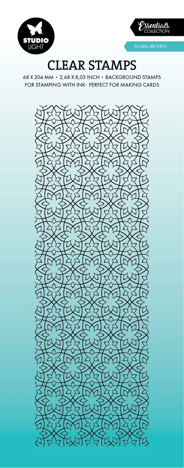 Studio Light Essentials Floral Pattern clear stamp