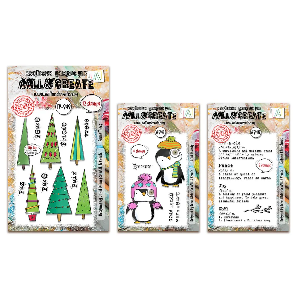 Aall and Create Define Christmas Janet Klein stempelsett 3-pk