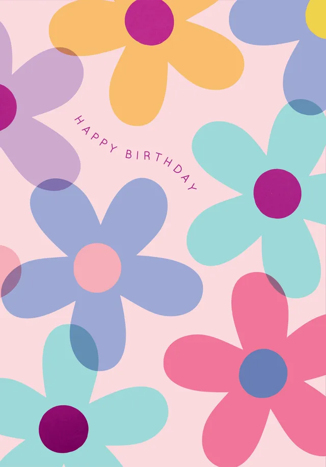 KaiserCraft Good Vibes gratulasjonskort bright daisies