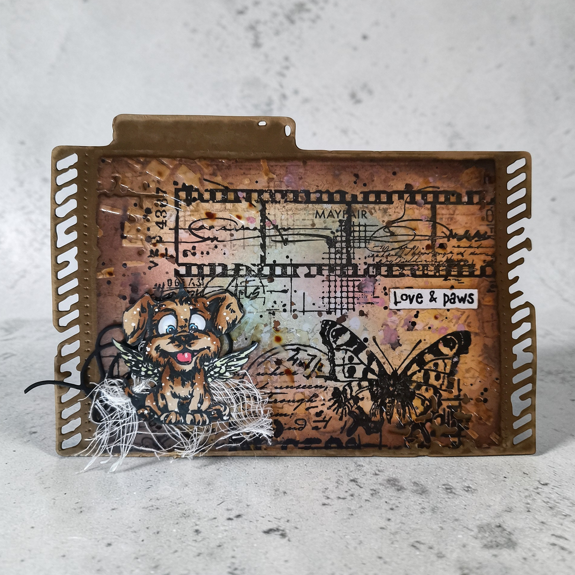 Aall and Create TP-1334 stempelsett A6 Splatter Film