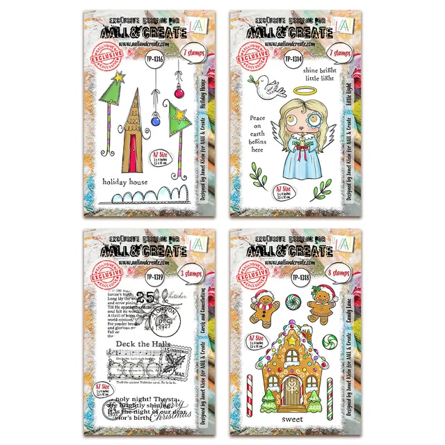 AALL & Create Holiday House stempelbundle 4-pk A7