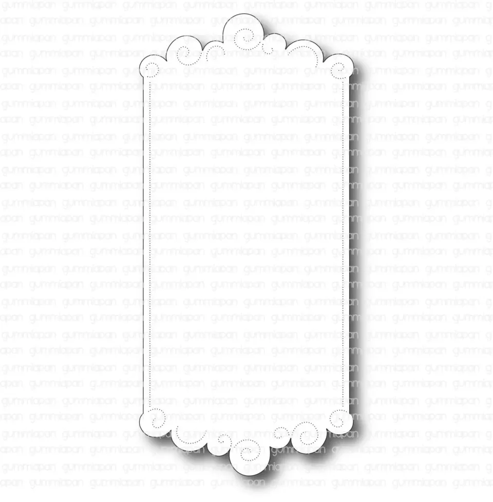Gummiapan Slimline Fluffig dies tekstdie