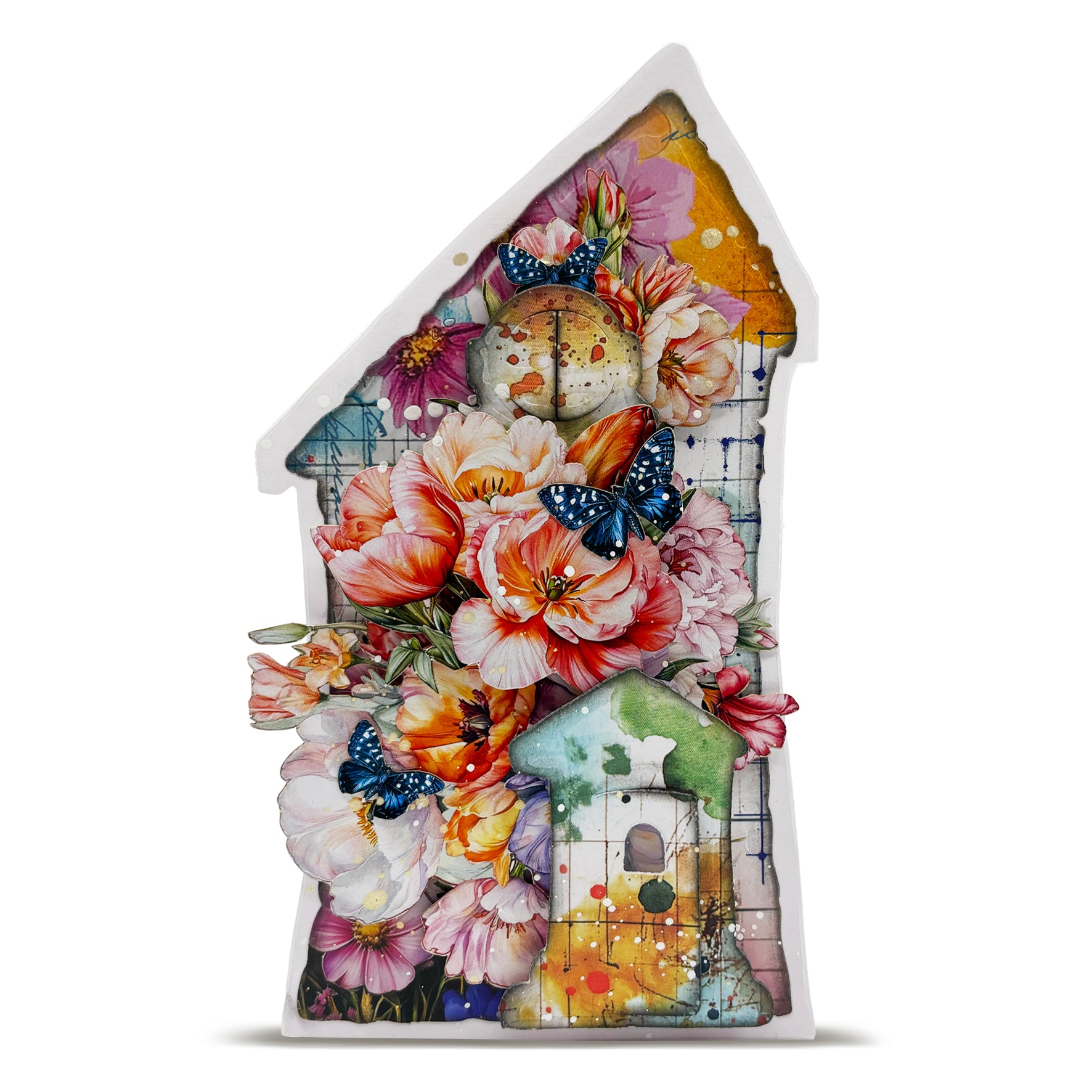 AALL & Create PA-41 Colour Me Floral designpapir A5 10 ark dobbeltsidig