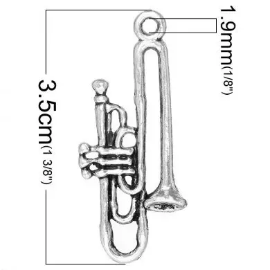 Korthobby Trombone binders metall