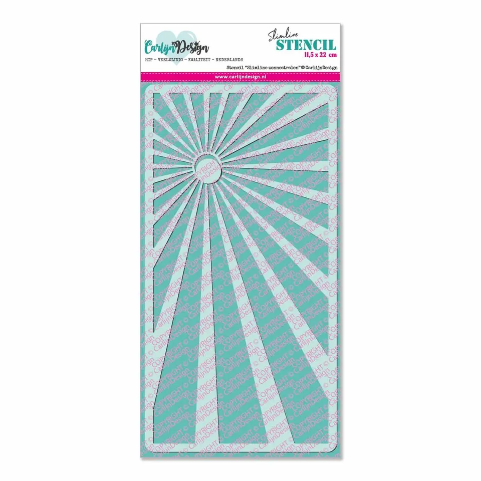 CarlijnDesign Slimline CDSC-0010 sjablong solstråler