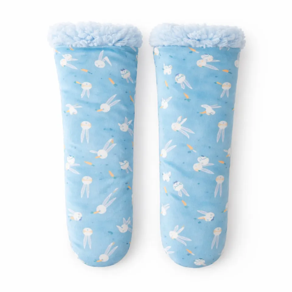 KaiserCraft Hoppy Times Winter Sleep Socks kosesokker Bunny Blue