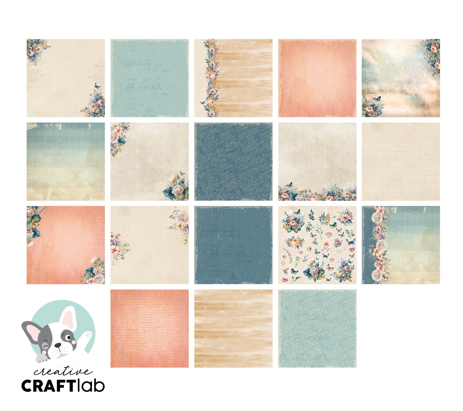 Studio Light Creative Craftlab Aurelia papirblokk designpapir