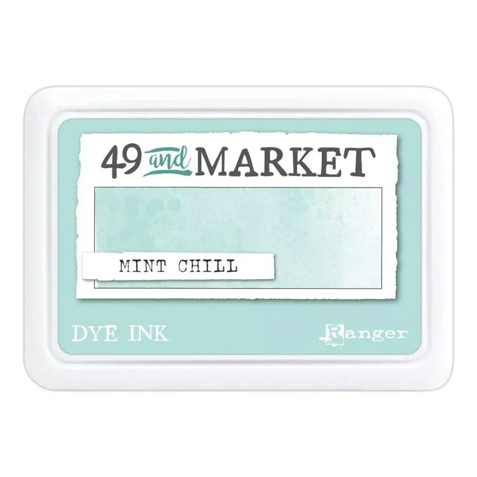 49 and Market Dye Ink stempelpute Mint Chill