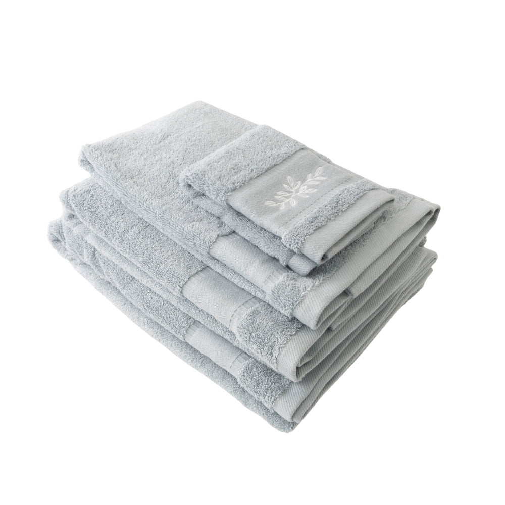 K&Co Serenity badehåndkle dusty blue 70x140