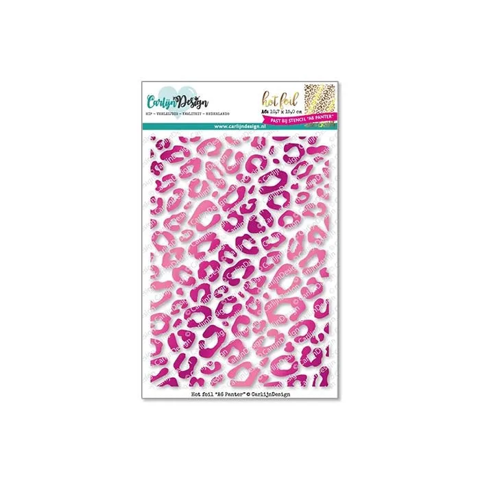CarlijnDesign Panter CDHF-0024 hot foilplate A6