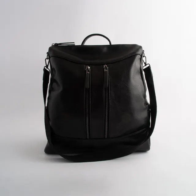 KaiserCraft sekk faux leather Messenger svart