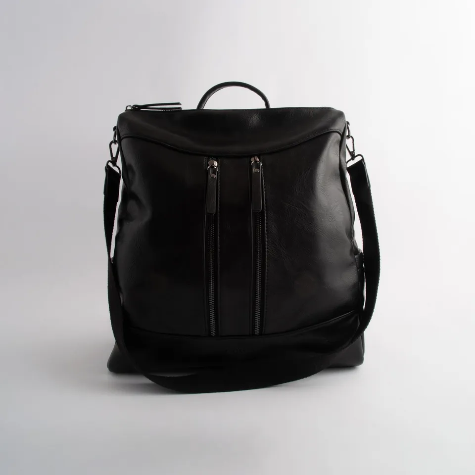 KaiserCraft sekk faux leather Messenger svart