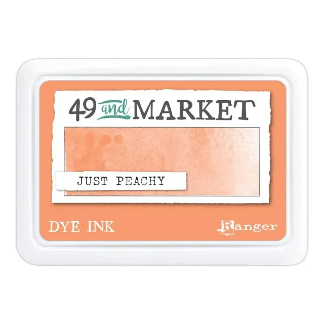 49 and Market stempelpute Just Peachy ferskenrosa