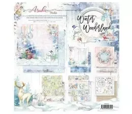 Korthobby Winter Wonderland mønsterpapir 12x12 vinter