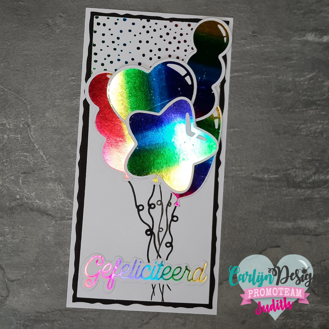 CarlijnDesign Ballonger 2 CDHF-0015 hot foil bursdag