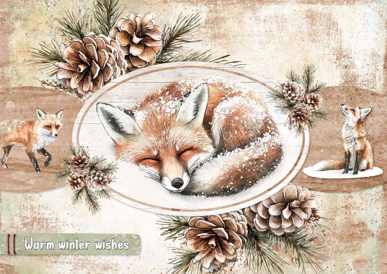 Studio Light Essentials Winter Woodland papirblokk 14 ark