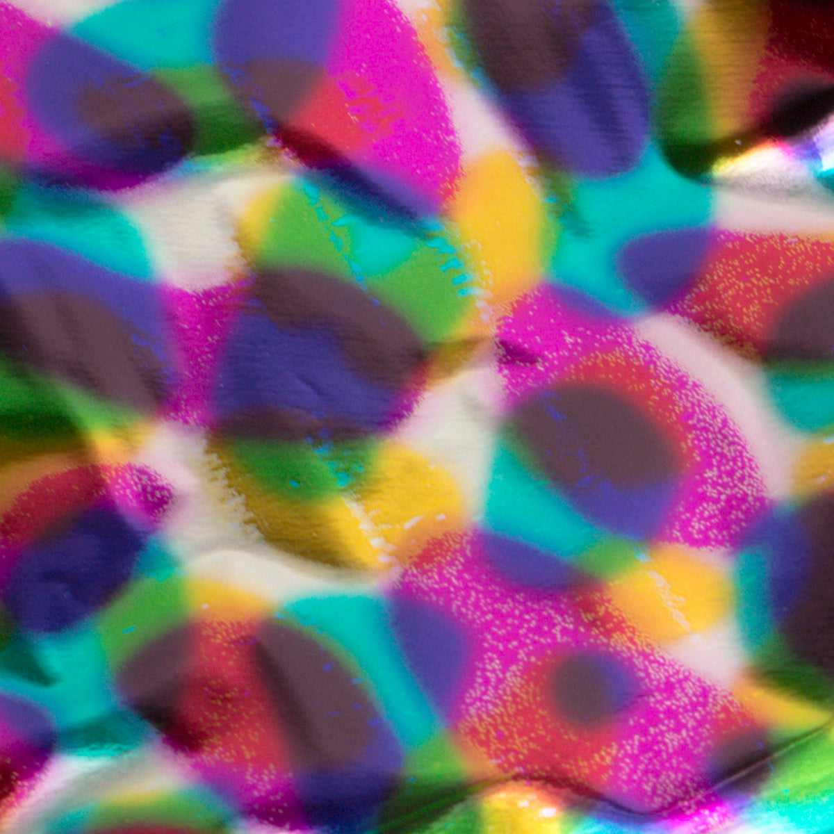 Couture Creations GoPress folie Rainbow Spots 125mm x 5m speilblank
