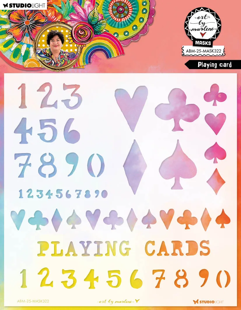 Studio Light Art by Marlene Playing Card maske 203 mm