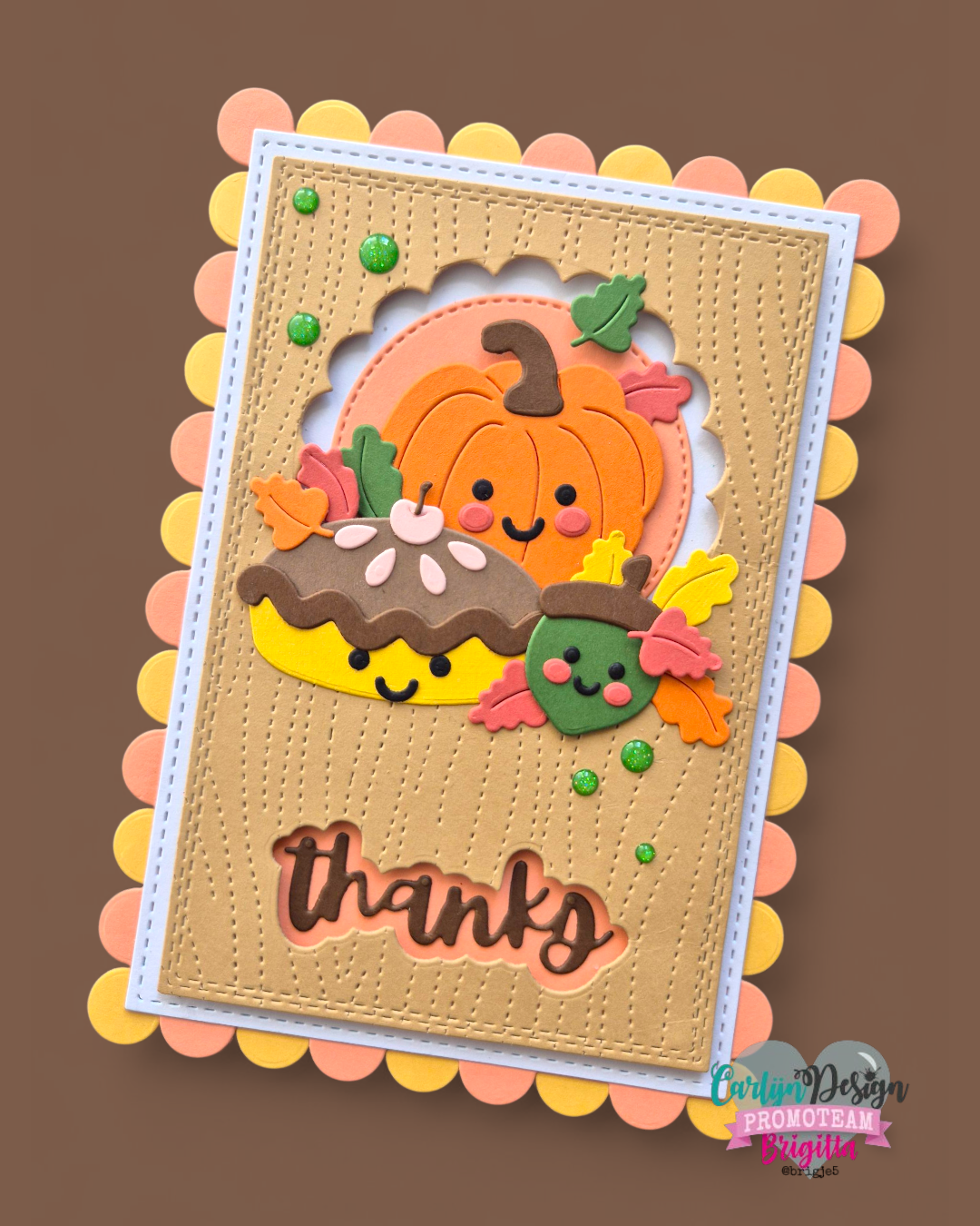 CarlijnDesign Autumn Love CDJD-0062 dies høst kaffe
