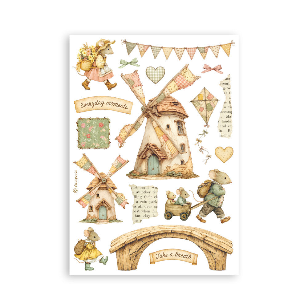 Stamperia CozyFamily washipad A5 8 ark familiemotiv