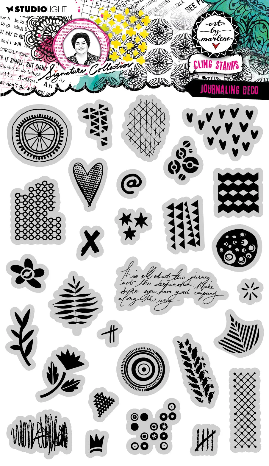 Art by Marlene Signature Journaling Deco gummistempel