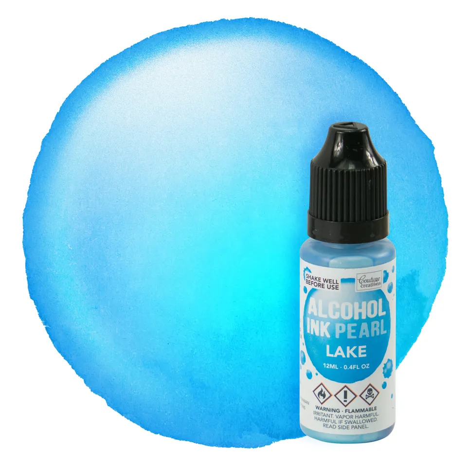 Couture Creations Alcohol Ink Pearl blekk lake blå 12 ml perle