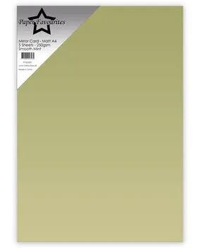 Paper Favourites Mirror Card Matt Smooth Mint kartong A4