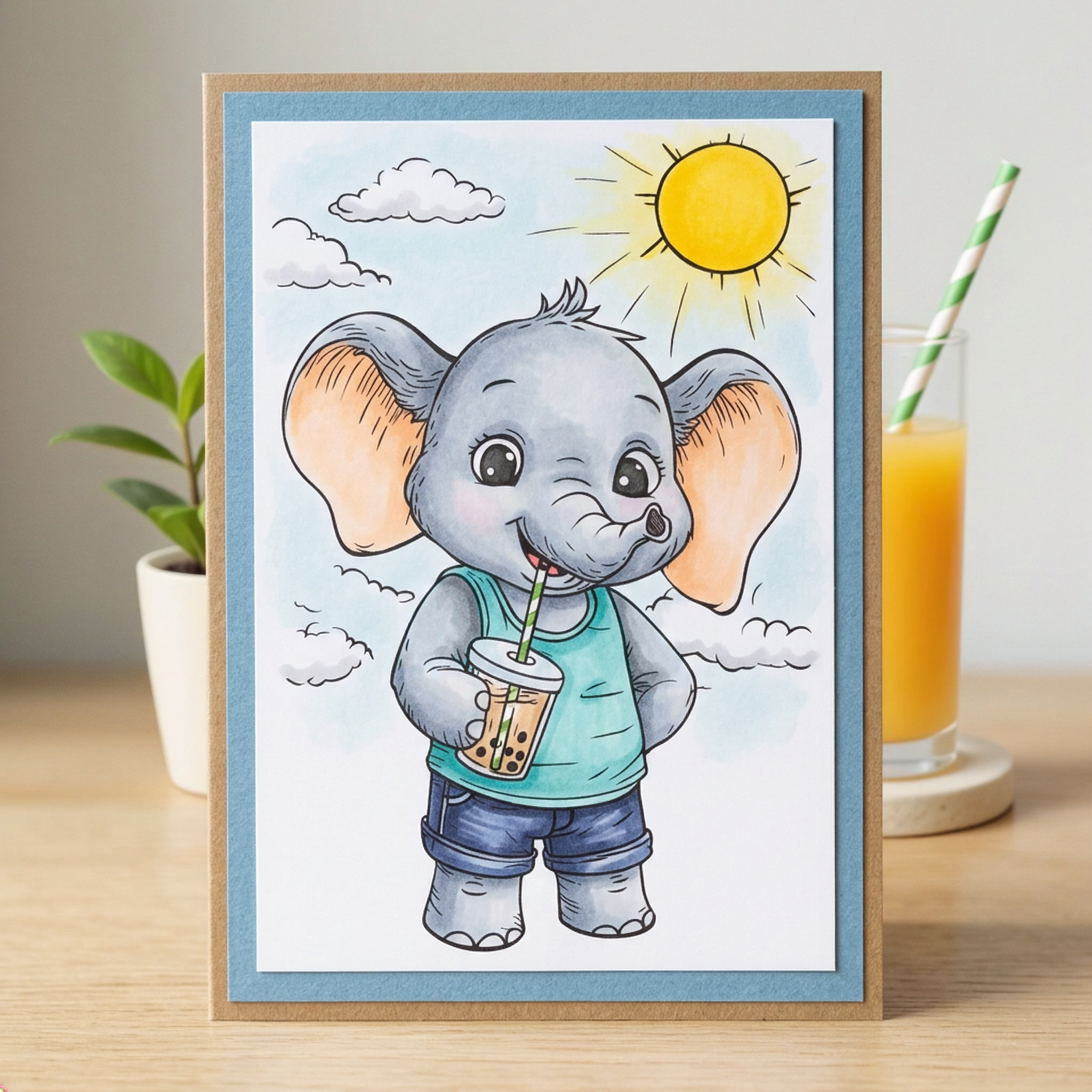 Studio Light Essentials Juicy Joy Elephant stempel elefant