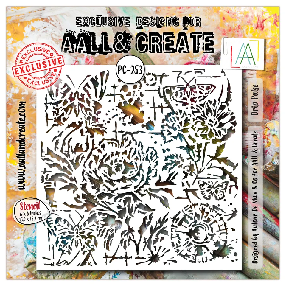 AALL & Create PC-253 Drip Pulse sjablong 15x15 cm drypp