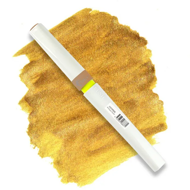Winkles Glitter Brush Marker glittertusj antique gold