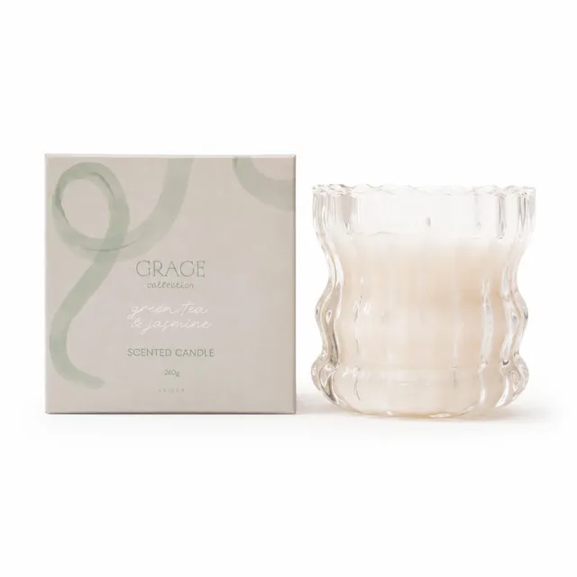 KaiserCraft Grace Collection Green Tea Jasmine duftlys 260g floral