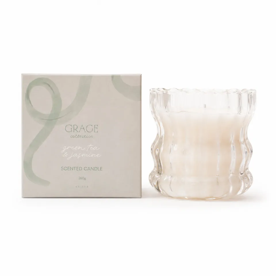 KaiserCraft Grace Collection Green Tea Jasmine duftlys 260g floral