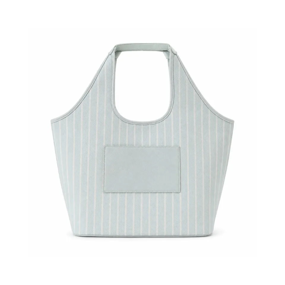 KaiserCraft Grace Sage Stripe totebag jacquard skulder