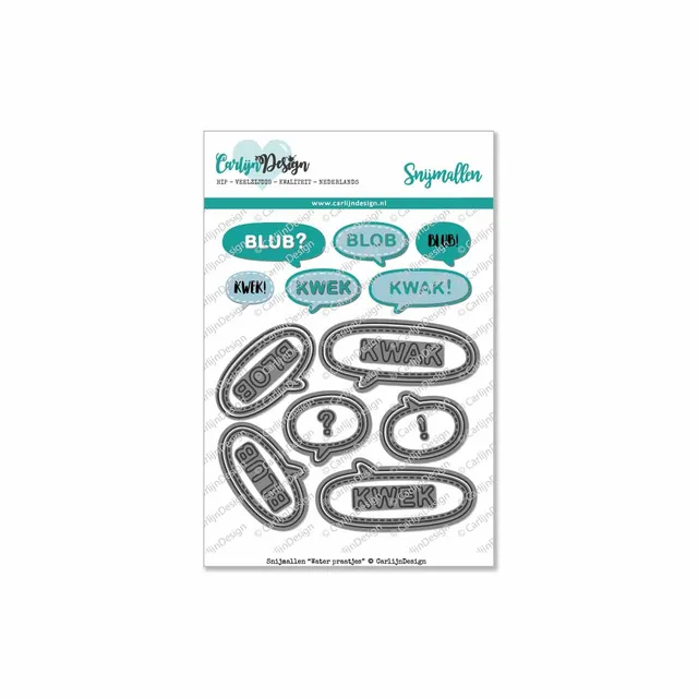 CarlijnDesign Water Praatjes CDSN-0018 dies snakkebobler