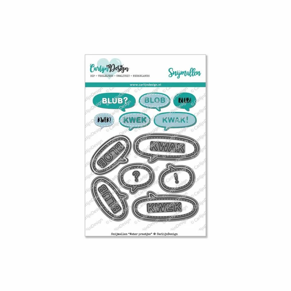 CarlijnDesign Water Praatjes CDSN-0018 dies snakkebobler