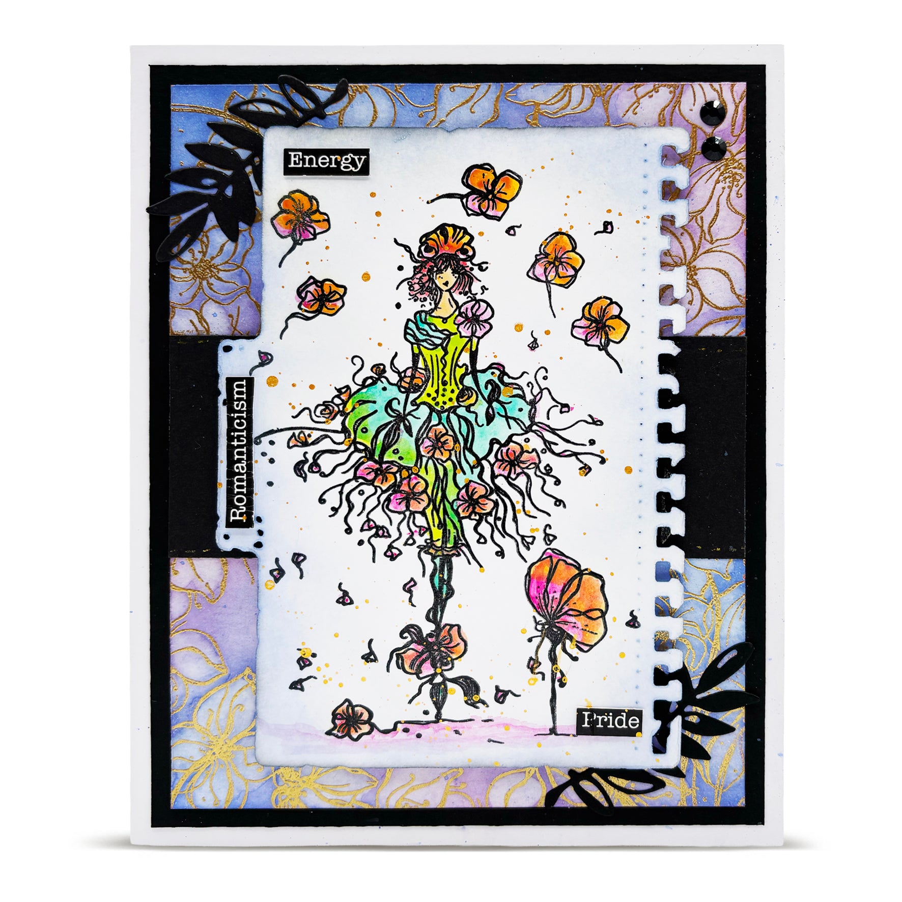 Aall and Create TP-1400 Pirouette of Petals stempelsett A6