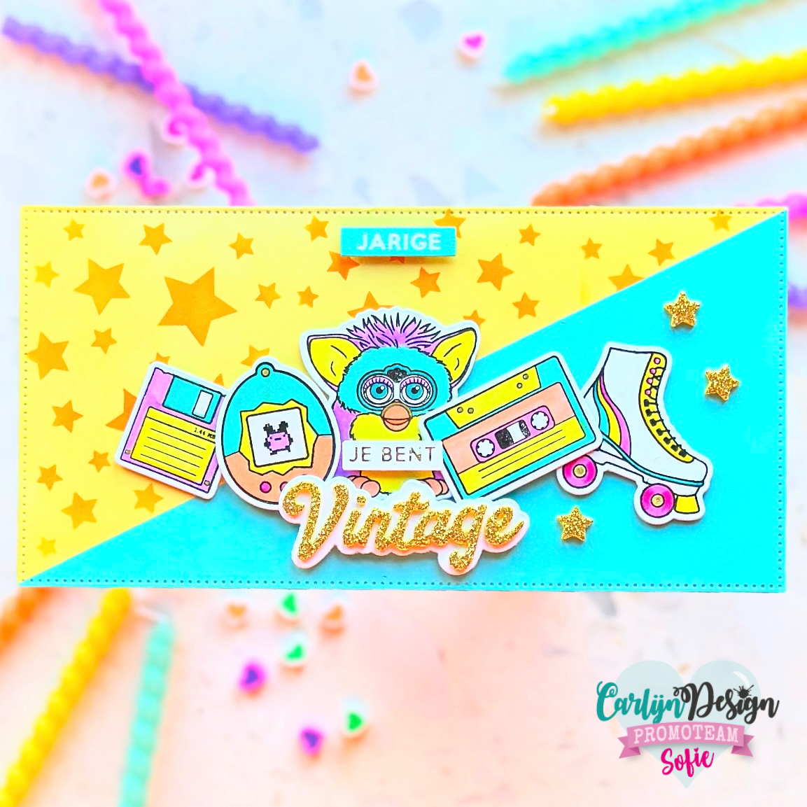 CarlijnDesign Retro 80s & 90s CDSN-0258 dies party