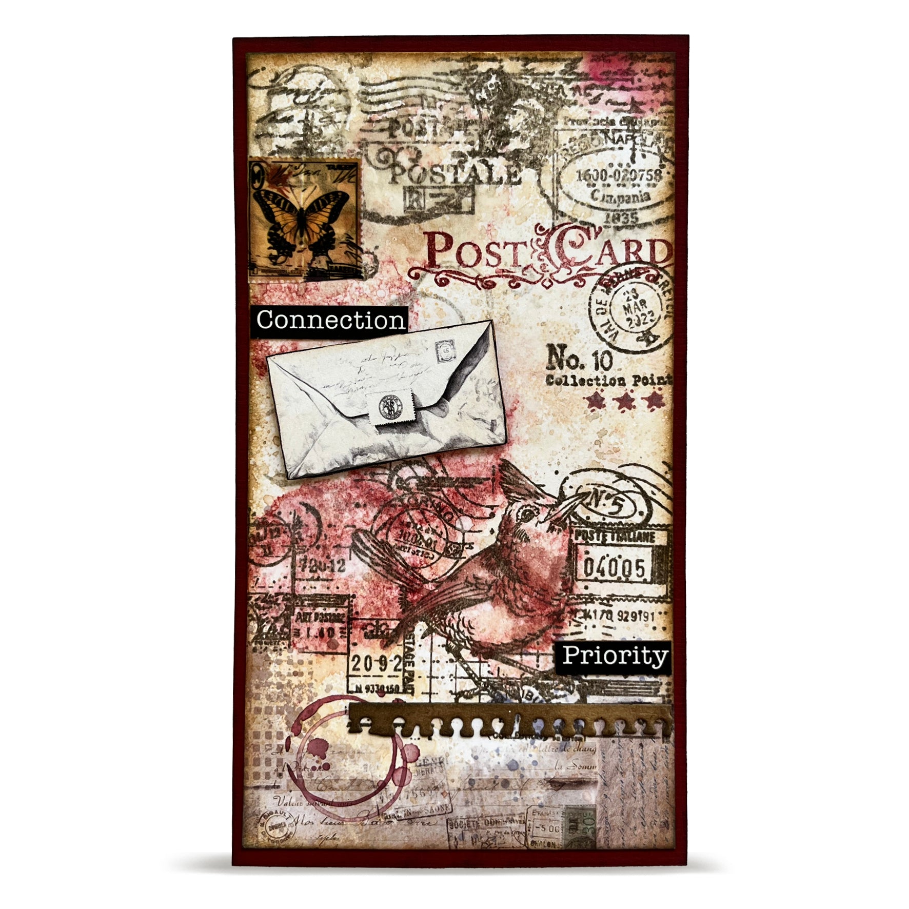 Aall and Create Autour de Mwa Geometric Gazette stempelsett A6 11 pk