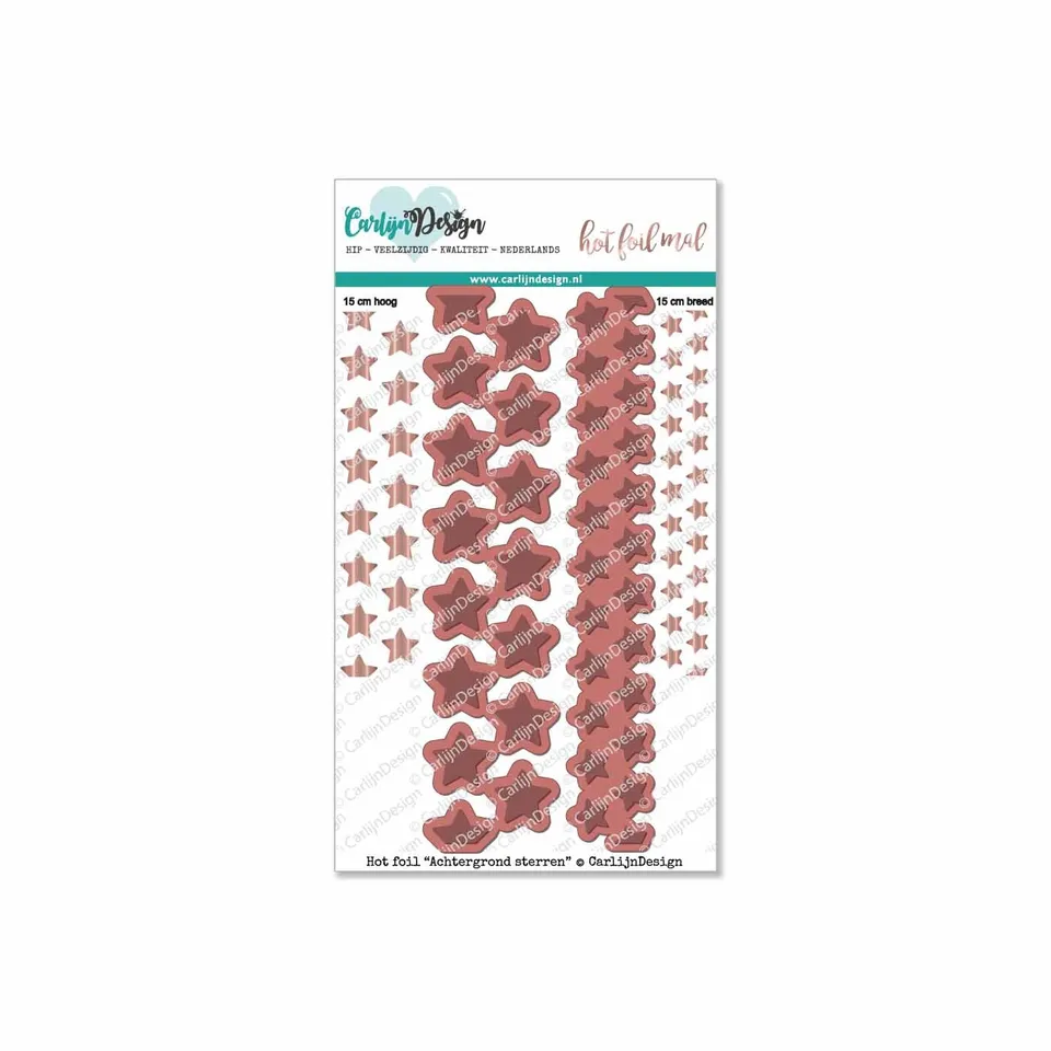 CarlijnDesign CDHF-0004 hotfoil-die stjerner 15 cm