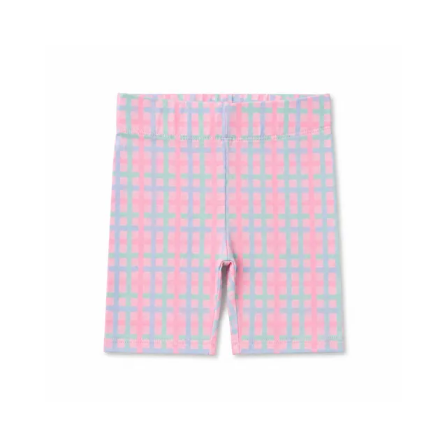 Good Vibes Sherbet Gingham sykkelshorts jente rutet